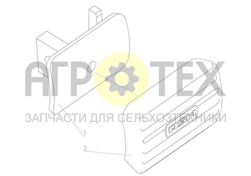 Чертеж Педаль тормоза левая (МРУ-2.20.570)